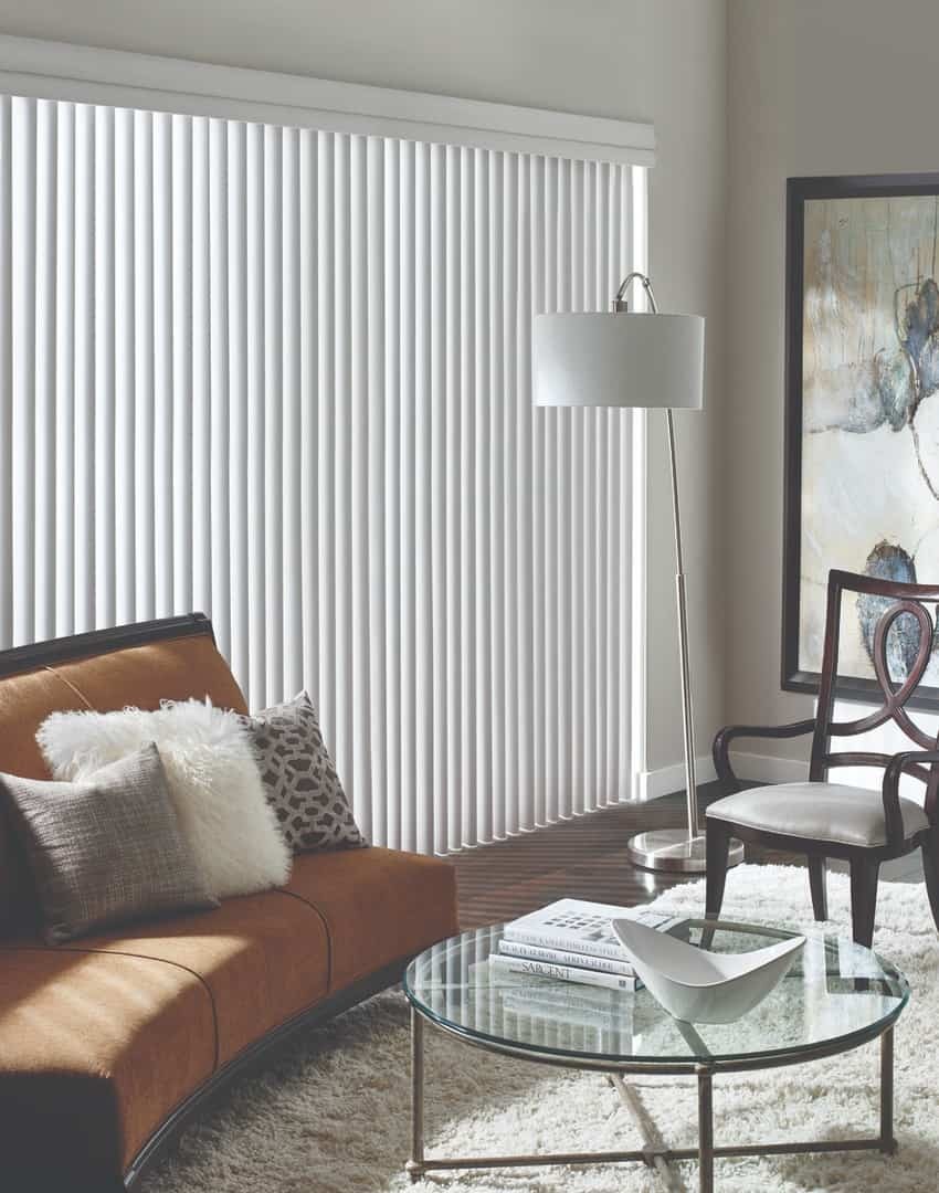 Cadence® Soft Vertical Blinds near Naples, Florida (FL) with curved vanes, various color options, and more.